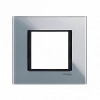 Рамка 1 пост UNICA CLASS, матовое стекло | код. MGU68.002.7C3 | Schneider Electric